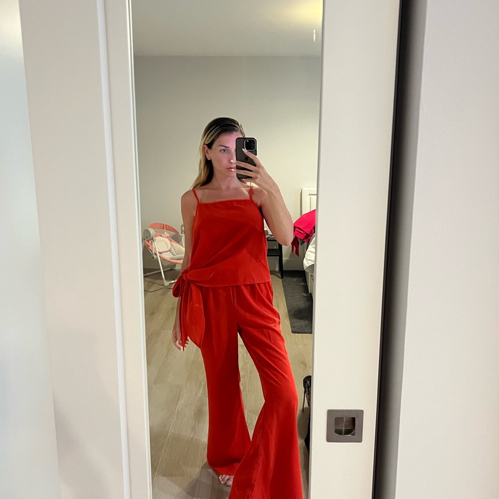 Total look SHEIN : pants + top in red - size S - NWOT